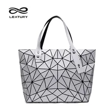 LEATURY Totes 2017 Nuevo Estilo Geométrico Irregular Mujeres de La Manera Bolso de los Bolsos de Marcas Famosas Bolsas de asas del bolso de Asa Superior