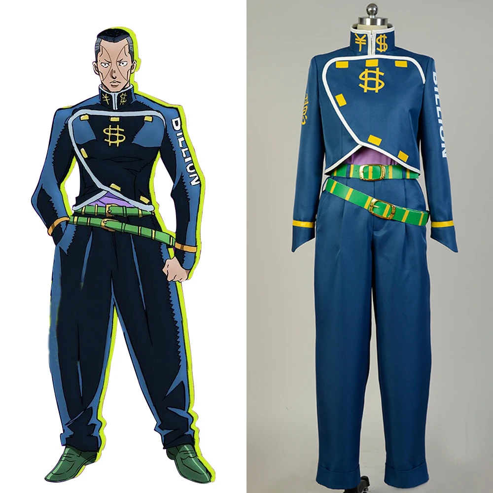JoJo's Bizarre Adventure Cosplay Okuyasu Nijimura Cosplay Costume Full Sets Uniform Cosplay