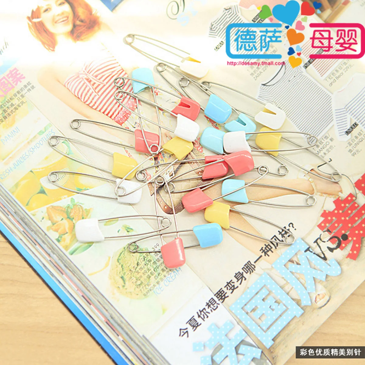 baby safety pin 100pcs New Safety Cloth Nappy Diaper Craft Pin Locking