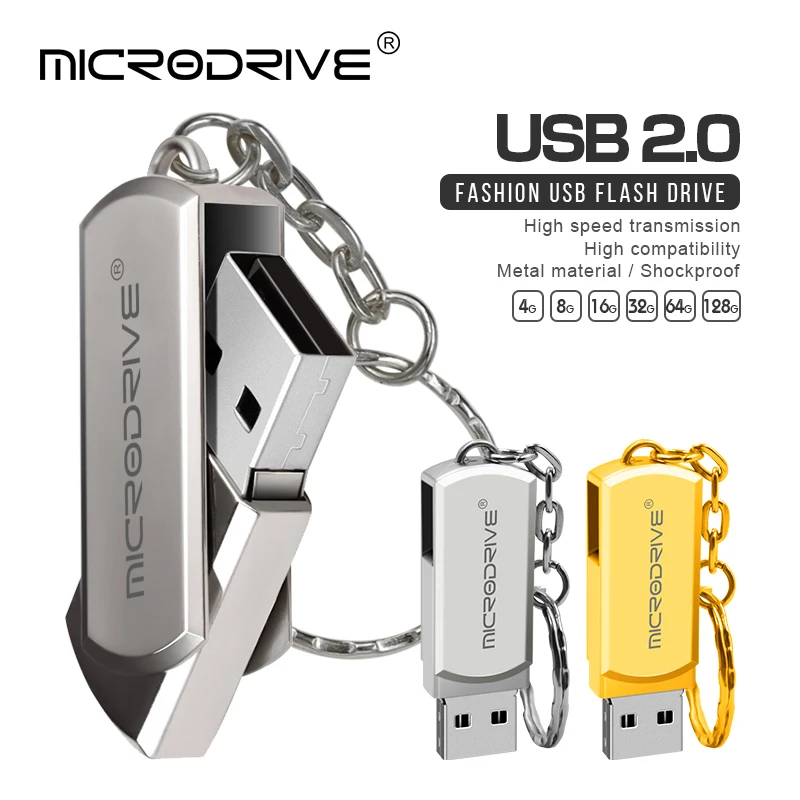 360 градусов Whirl USB накопители 4g 8g 16g металл Mirco USB 2,0 диск 32 Гб 64 Гб 128 ГБ usb флешка высокоскоростной USB флэш-накопитель с подарком