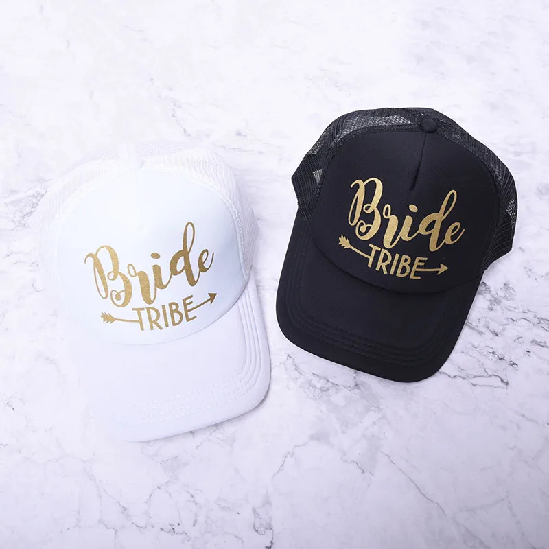 Hen Party Decorations BRIDE TRIBE Hat Cap Bride Team To Be Baseball Cap Bachelorette Party Wedding Bride Decoration Cap PAT69 (3)