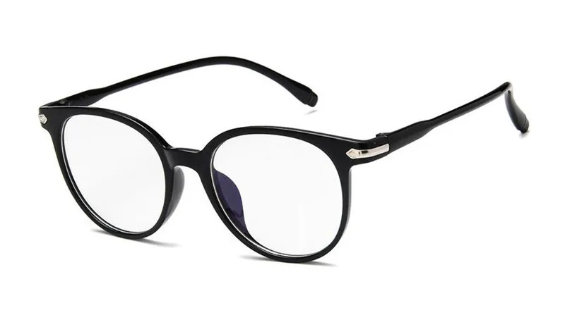 Ретро модные оправы для очков блестящий черный полный обод очки близорукость Rx способные оптические очки