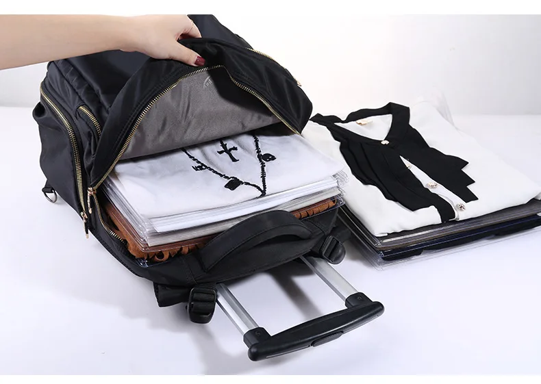 10 шт. практичный органайзер для одежды, дорожный рюкзак, чемодан, футболка, органайзер для документов, офисный стол, шкаф для хранения файлов