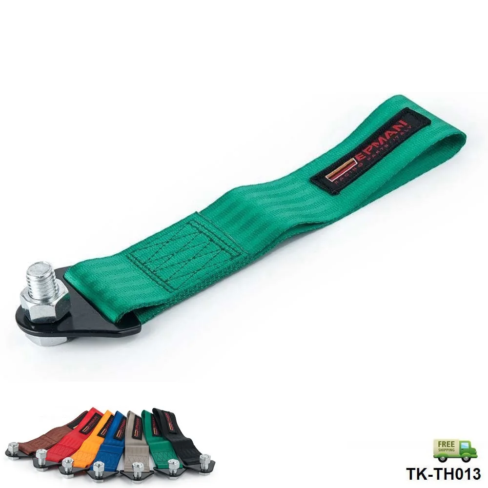 سحب حبل عالية القوة سباق الأخضر strap للجبهة/المصد الخلفي هوك شاحنة/suv TK-TH013-FS