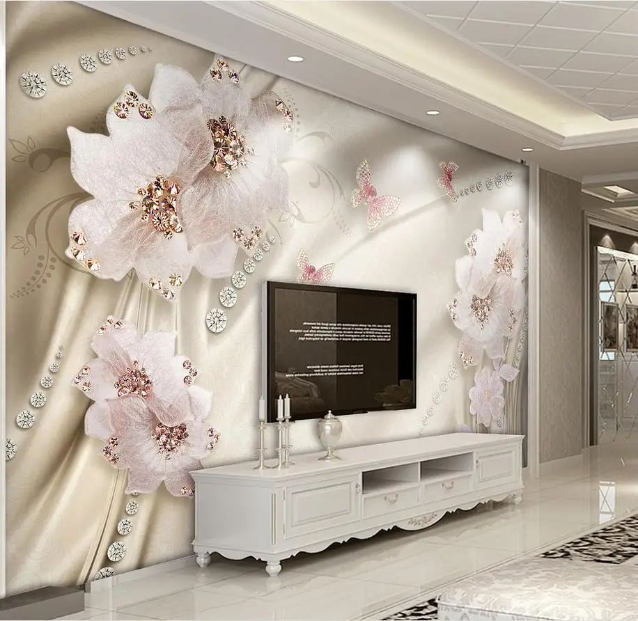 custom 3d wallpaper Luxury flowers 3d photo wallpaper living room ... custom 3d wallpaper Luxury flowers 3d photo wallpaper living room ...