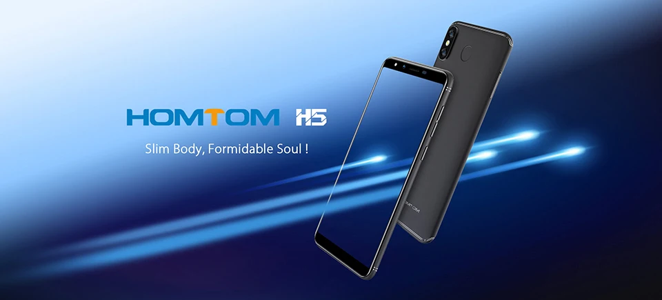 Оригинальный HOMTOM H5 3 ГБ + 32 ГБ MT6739 четырехъядерный мобильный телефон 5,7 "gps отпечаток пальца Лицо ID Android 8,14G FDD-LTE смартфон