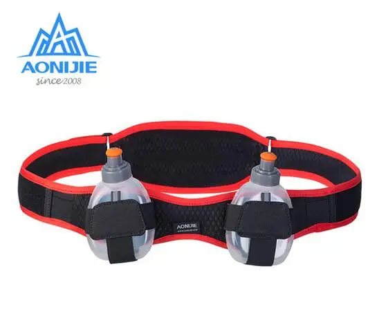 AONIJIE Marathon Running Waist Pack Hydration Belt With 2pcs 170ml Water Bottles For Marathon Hiking Cycling Climbing