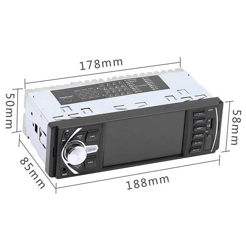 

2018 Auto Parts Radio 4.1 Inch Car Radio 1 Din Bluetooth Stereo Car Vedio Audio Player Support Remote Control Rear View Camera