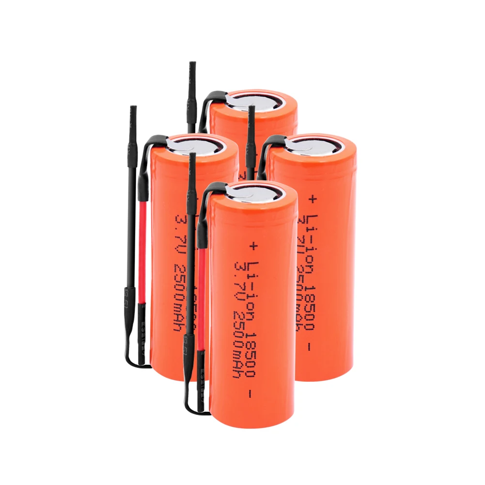 1/2/4 шт 3,7 V 18500 2500mAh литий-ионный аккумулятор перезаряжаемые литиевые батареи 18500 Радиоуправляемый игрушечный автомобиль светодиодный фонарик Фонарь сменная лампа клетки