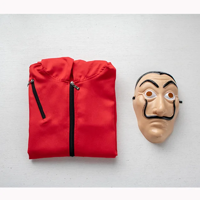 

La Casa De Papel Cosplay Halloween Party Salvador Dali Cosplay Movie Mask Money Heist The House of Paper Face Mask Cosplay