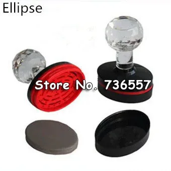 Atacado Alta Qualidade Fotossensível Oval Circular Shell Selo Elipse Carimbo Flash Materiais 42mm d = 45 mm – 40 36 10 Pcs
