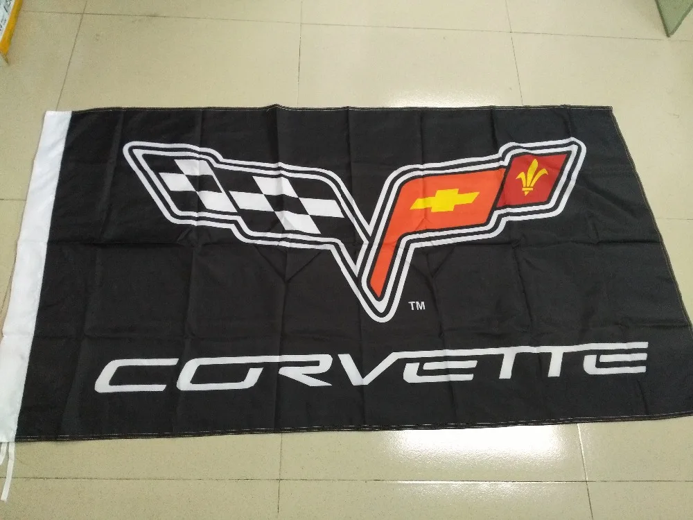 90*150 см/60*90 см Флаг Corvette баннер полиэфирная Автомобильная деятельность декоративные автомобильные соревнования