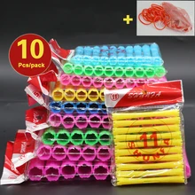 3 упаковки бигуди для волос Парикмахерская волна холодная завивка стержень Кукуруза зажим для волос бигуди прикреплены с термостойкой резинкой U852