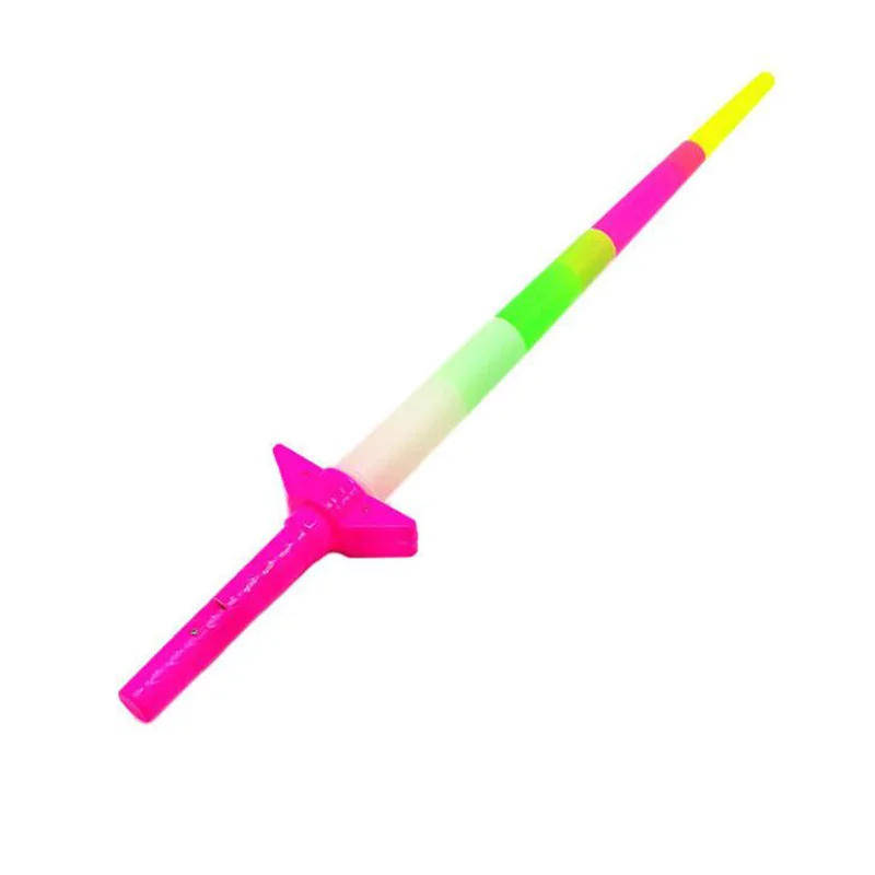 Светящийся четырехсекционный выдвижной меч светодиодный детский люминесцентные игрушки