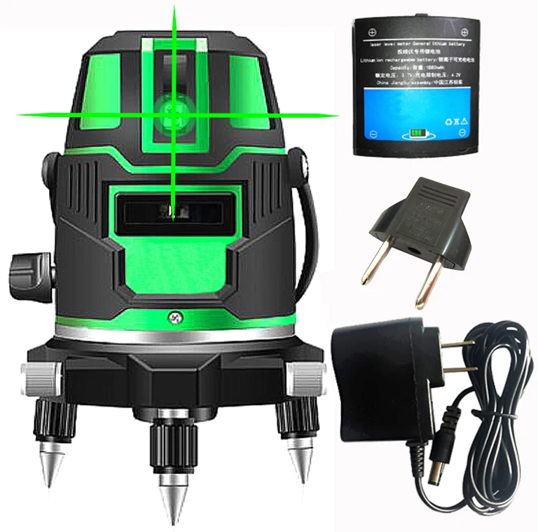 Super Redgreen Laser 360 Degrees Rotary Level 5 Lines 6 Points Outdoor 635nm Corss Line Lazer Level Points Level Tilt Function (3)