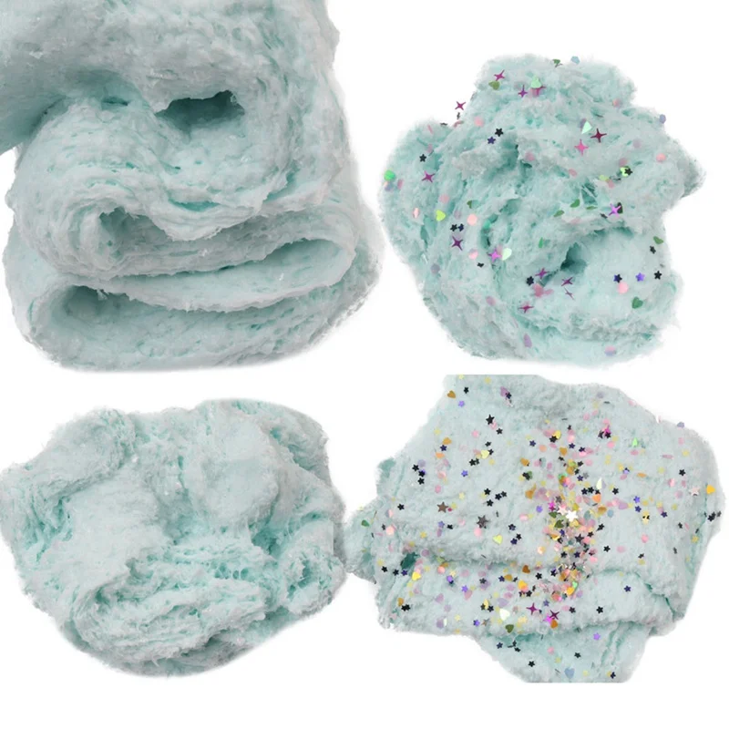 60ML Crystal Dynamic Sand Cotton Fluffy Slime Toys Mud Hand-Pulled DIY Plasticine Magnet Light Clay Antistress Toy Slime