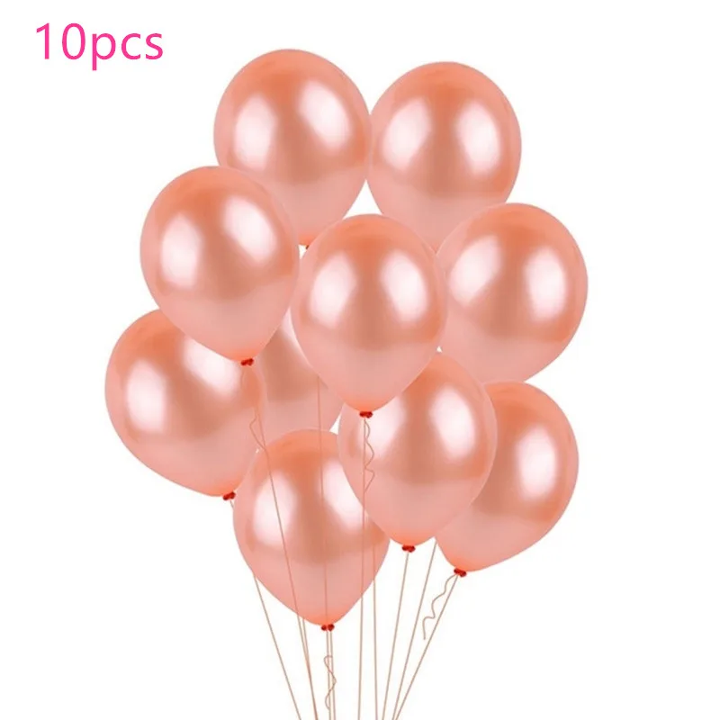 

10pcs Rose Gold Inflatable Foil Balloon Baby Shower Love Wedding Decoration Latex Ballon Globos Kids Toys Valentine's Day baloon