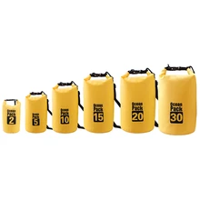 Водонепроницаемая сумка, для плавания, сухая, 2L/5L/10L/15L/20L/30L, для спорта на открытом воздухе, рафтинг, Каякинг, парусное каноэ, желтое, ПВХ, bolsa, непроницаемая A20