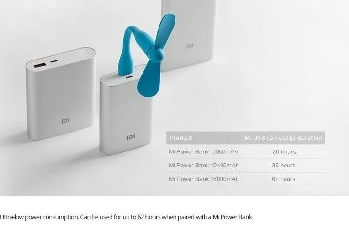 Xiaomi Mijia Портативный USB вентилятор гибкий USB Вентилятор Кулер для банка питания ноутбука ноутбук гибкий вентилятор