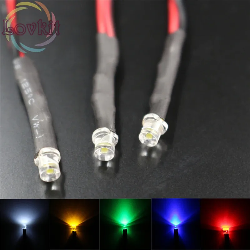 

20pcs/lot 3mm Falt Top 12v DC 20cm Pre-Wired 9 Colors Optional LED Emitting Diode For automotive Light Toy DIY Hot SALE