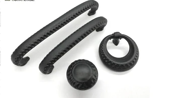 

European antique black cabinet chest drawer handle single hole knob Diameter 32MM* 29M