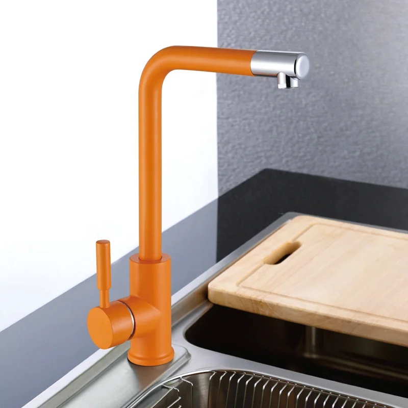 main Orange kitchen faucet