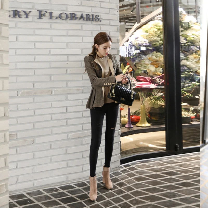 Promo Fashion women comfortable work style thick warm coat new arrival elegant outerwear vintage temperam