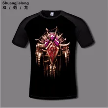 Quality Digital Print WOW Horde T-shirt Flexible cotton Anime T-shirts Casual gamer Clothing Alliance short sleeve fashion shirt