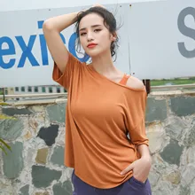 Спортивная рубашка Женская свободная дышащая сексуальная открытая спина тренировка gymwear Йога топы для бега и тренировок спортивная одежда Удобная спортивная одежда