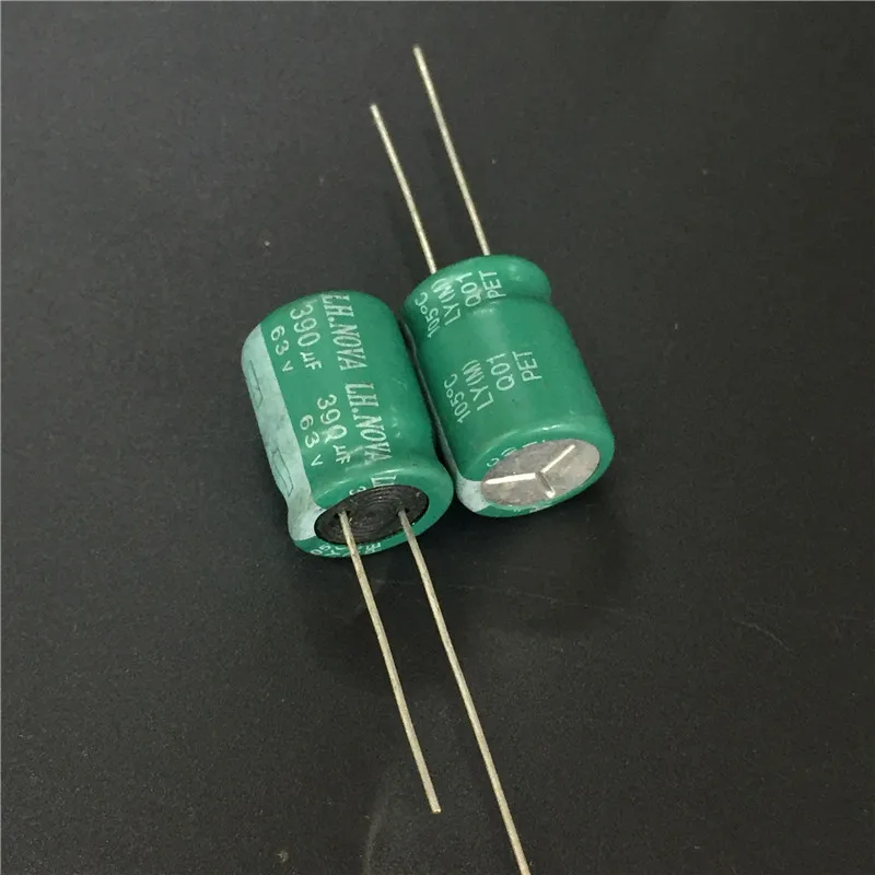 5 шт/50 шт 390 мкФ 63V LH.NOVA LY серии 12 5x20 мм 63V390uF хорошего качества алюминиевый