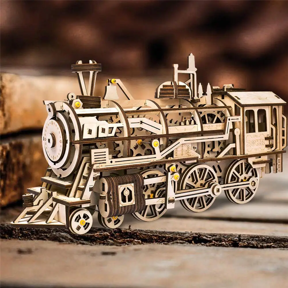 3d Diy деревянные головоломки набор головоломки детские игрушки Креативные 3d механические модели деревянные строительные головоломки игра сборки игрушки для детей и взрослых