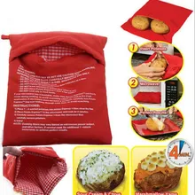 

BP1Pcs 24x19 Potato Bag Microwave Baking Potatoes Cooking Washable Bag Baked Potatoes Rice Pocket Easy To Cook Kitchen Gadgets