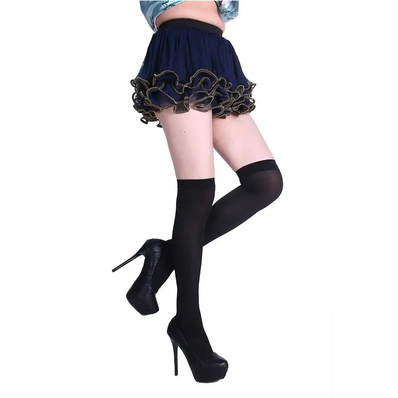 Long Socks Women Sexy Pure Color Knee Socks Girl Halloween Party Costume Autumn Winter Sexy Thigh High Socks