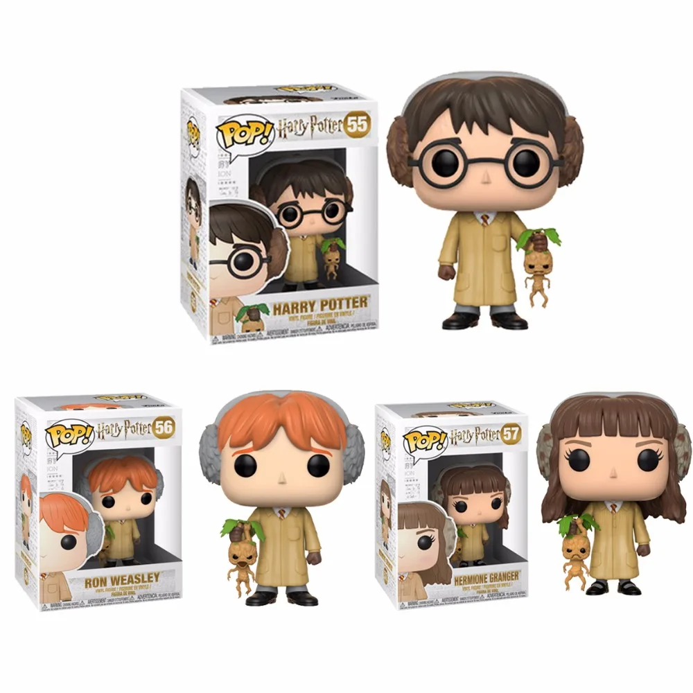 

Funko pop ORIGINAL!! HARRY POTTER RON WEASLEY HERMION GRANGER Vinyl Action Figure Collectible Model Toy with a Box