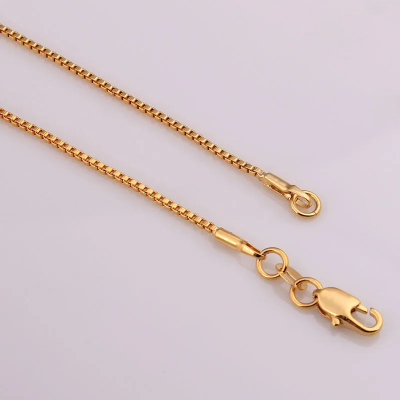 gold chain box necklace bridesmaid gift vintage jewlery wholesale