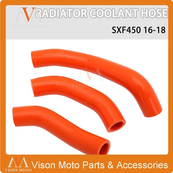 

Motorcycle 4.5mm Silicone Radiator Coolant Hose For KTM SXF450 SX450F SX-F450 SXF SX-F 450 SX 450F 2016 2017 2018