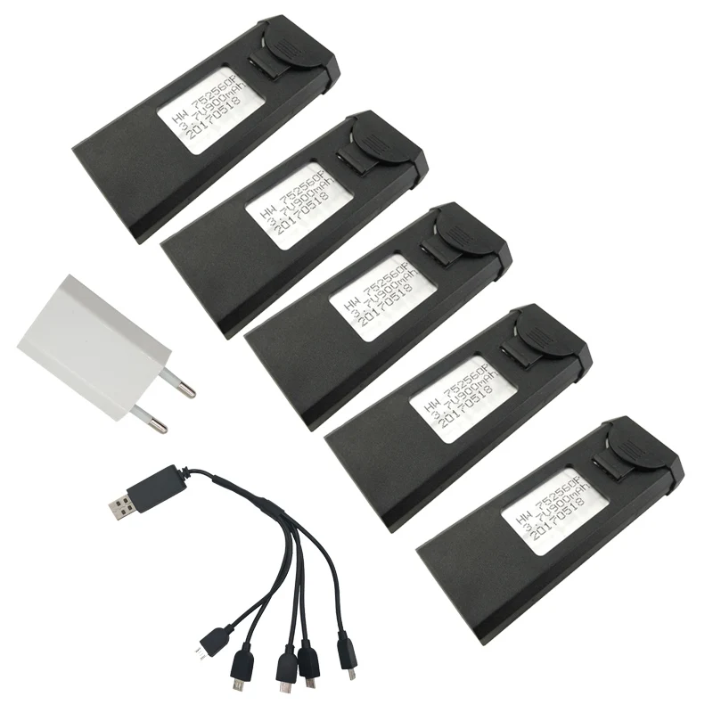 

Teeggi 3.7V 900mAh Lipo Battery Spare Part Accessories For VISUO XS809HW xs809w XS809 xs809s RC Drone High Capacity Lipo Battery