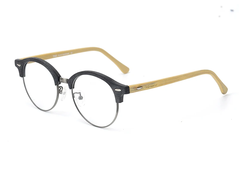TAG Hezekiah брендовые деревянные оправы для очков ретро женские мужские компьютерные очки для близорукости оптические очки оправа oculos de grau прозрачные очки