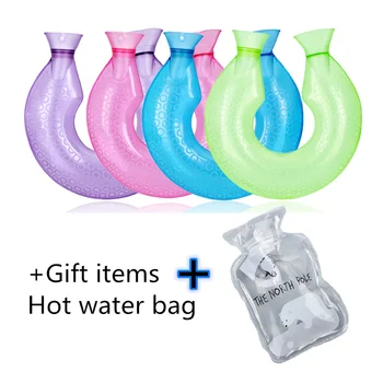 

Warm Water Bag+U Shape Hot Water Bottle for Neck Warm Shoulder Neck Pvc Material Hot Water Bag Relieve Neck Pain