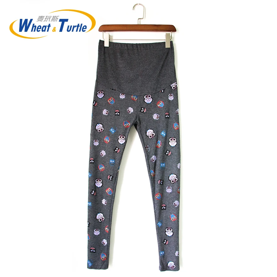 

Pregnancy Women Maternity Spring Autumn Leggings Cartoon Over Bump Full Ankle Length Skinny Trousers Maternity Pants Legging