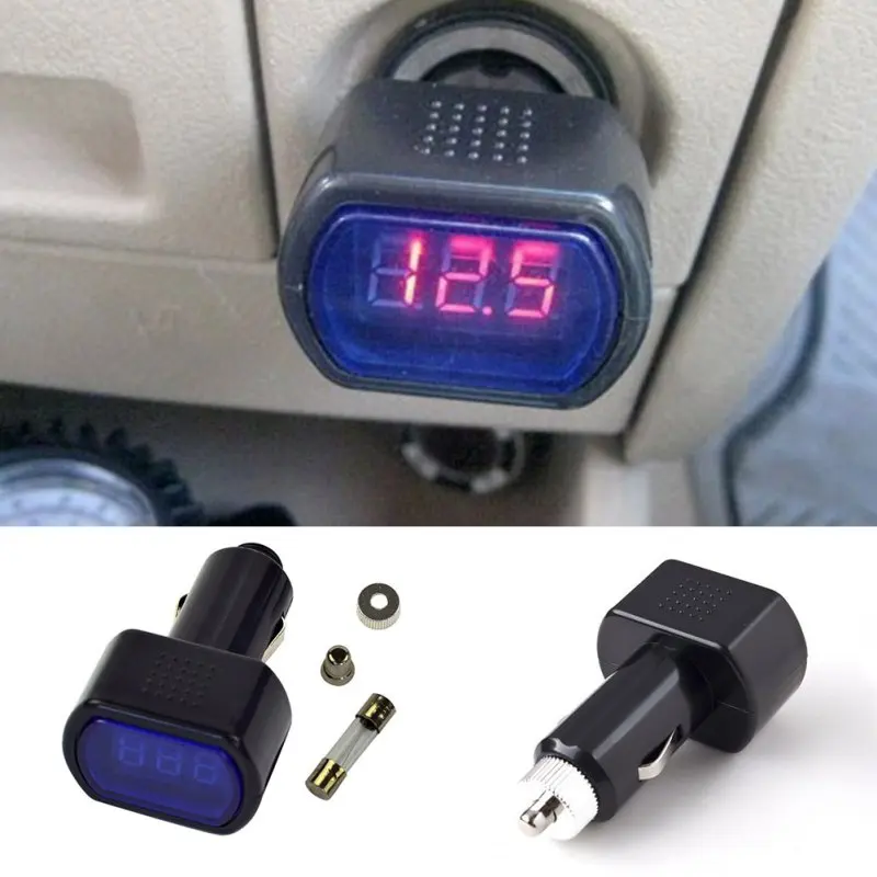 

Newest Car Digital Monitor Volt Voltmeter LCD Cigarette Lighter Voltage Panel Meter