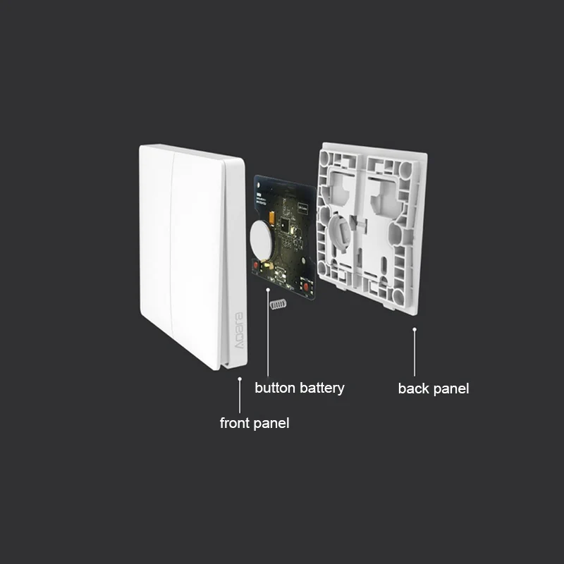 Светильник для умного дома Aqara Mijia с одной проволокой ZigBee, беспроводной ключ, настенный выключатель через приложение для смартфона