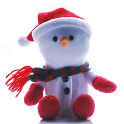 Новые забавные Рождество Снеговик звук Запись игрушка пищалка звук игрушки плюшевые