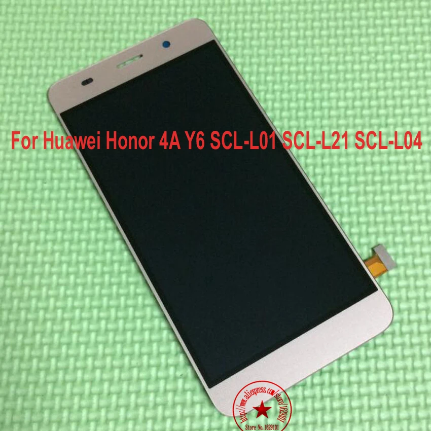 

Tested Working Black/White/Gold LCD Display Touch Screen Digitizer Assembly For Huawei Honor 4A Y6 SCL-L01 SCL-L21 SCL-L04