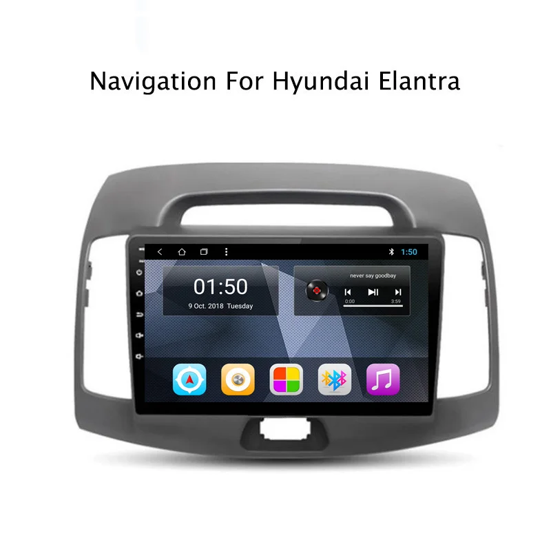 Flash Deal NAVITOPIA 9inch 2G RAM 32G ROM Android 8.1 Car DVD Multimedia GPS Navigation for Hyundai Elantra 2008 2009 2010 0