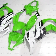 Ninja ZX 10r 2011- Обтекатели ZX10r Подарочный комплект обтекателя для мотоцикла Кавасаки-ниндзя ZX 10r 2011 зеленый черно белые обтекатели