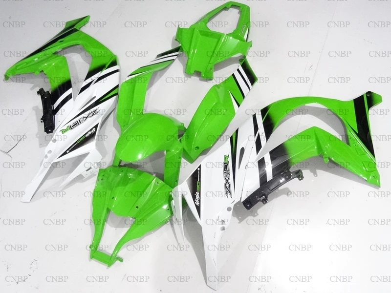 Обтекатели Ninja ZX 10r 2011 2015 ZX10r Зеленые Белые Черные|Пластиковые и портативные тазы| |