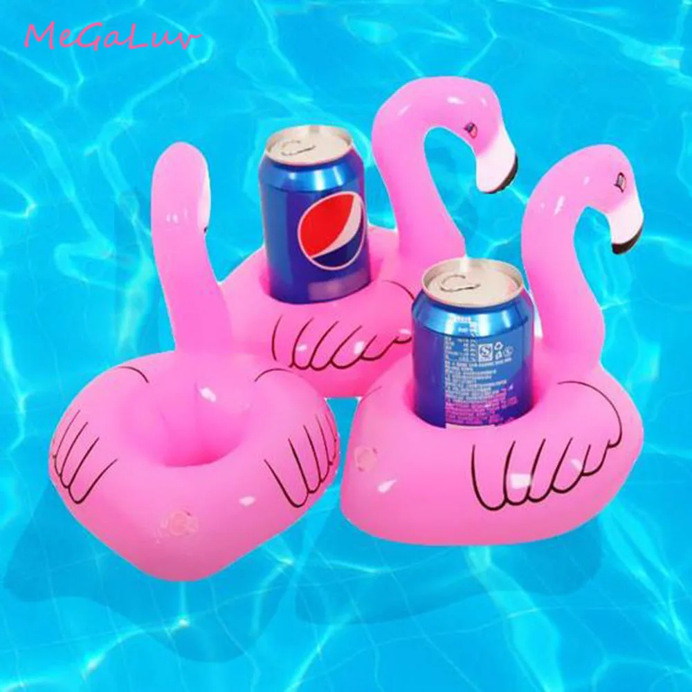

3pcs Hawaii Tropical Flamingo Drink Holder Pool Party Supplies Flamingo Cup Holder Beach Party Phone Stand Holder