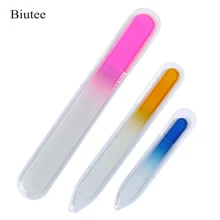 Biutee 3 шт. цветная хрустальная пилка для ногтей хрустальные пилочка для ногтей баф для ногтей хрустальный