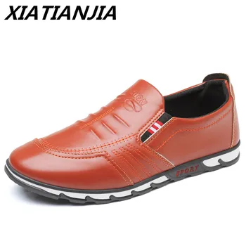 

2019 Summer Leather Shoes Men Loafers Moccasins Men's Sneakers Soft Comfortable Breathable Driving Outdoor Zapatillas Hombre